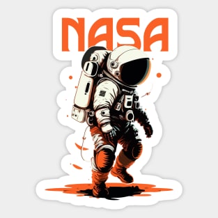 Nasa Man Sticker